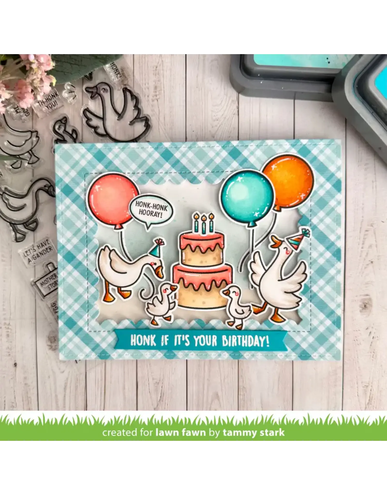 LAWN FAWN LAWN FAWN SILLY GOOSE! CLEAR STAMP SET