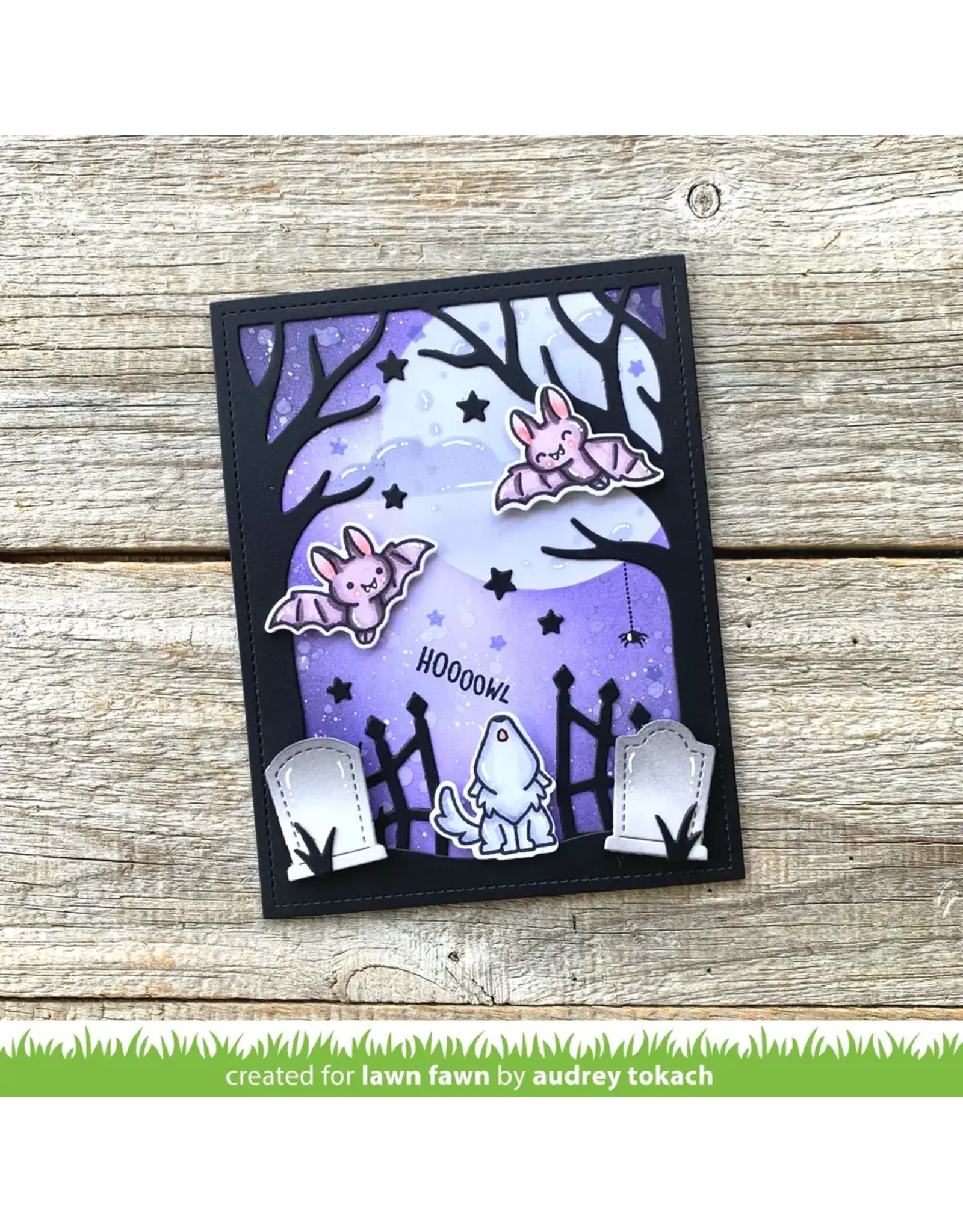 LAWN FAWN LAWN FAWN SPOOKY FOREST BACKDROP DIE SET