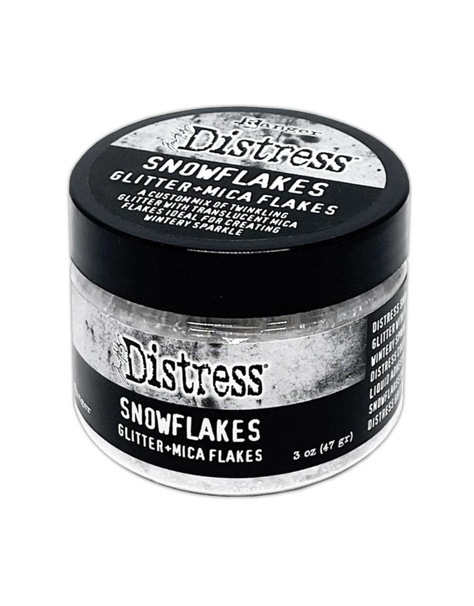 RANGER RANGER TIM HOLTZ DISTRESS SNOWFLAKES GLITTER + MICA FLAKES  3oz