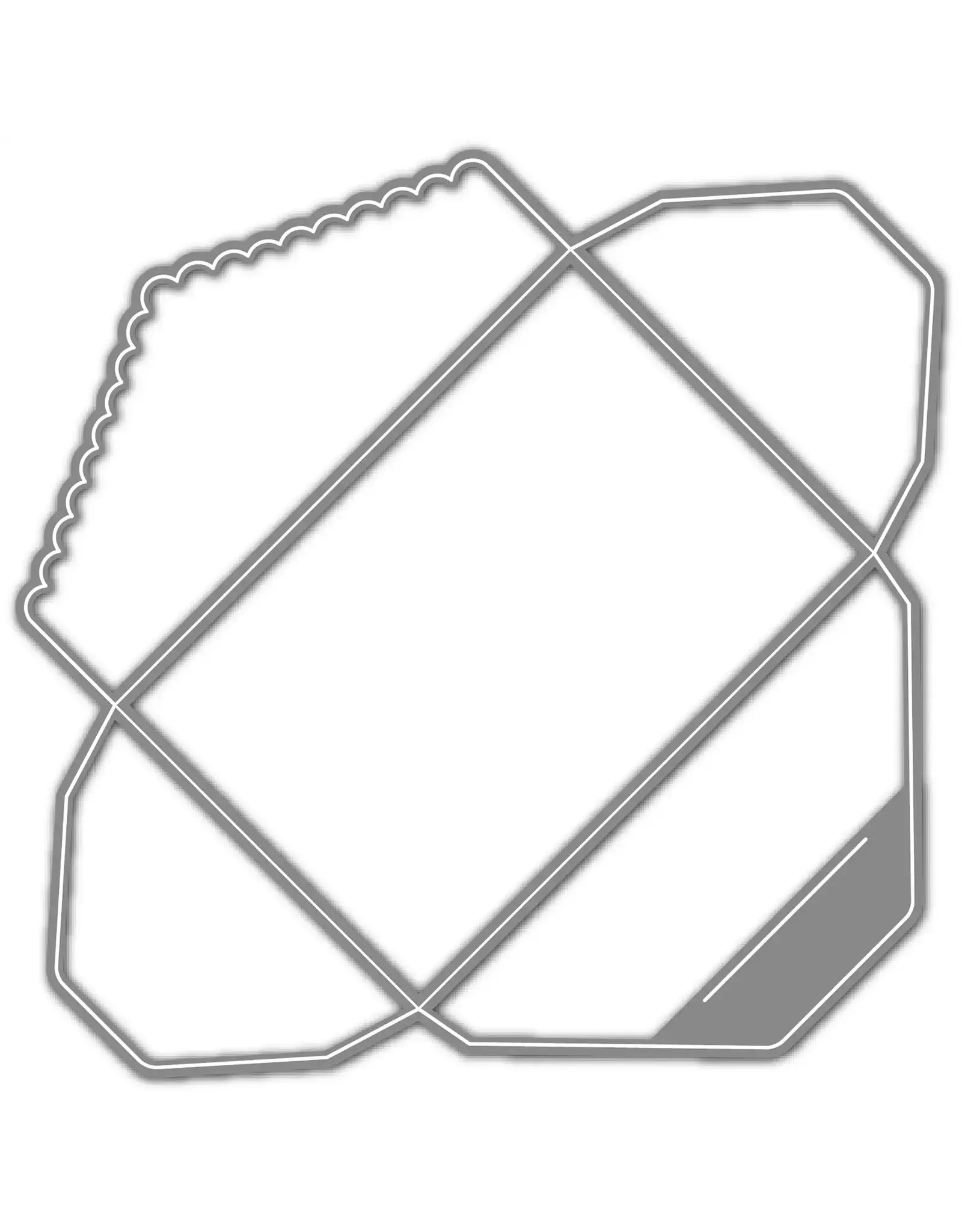 LDRS CREATIVE LDRS CREATIVE GIFT CARD SCALLOP ENVELOPE DIE