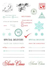 LDRS CREATIVE LDRS CREATIVE NORTH POLE COLLAGE CLEAR STAMP SET