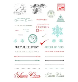 LDRS CREATIVE LDRS CREATIVE NORTH POLE COLLAGE CLEAR STAMP SET