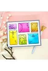 LDRS CREATIVE LDRS CREATIVE ENVELOPE & POSTAGE COLLAGE CLEAR STAMP SET