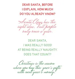 LDRS CREATIVE LDRS CREATIVE CHRISTMAS HUMOR SENTIMENTS CLEAR STAMP SET