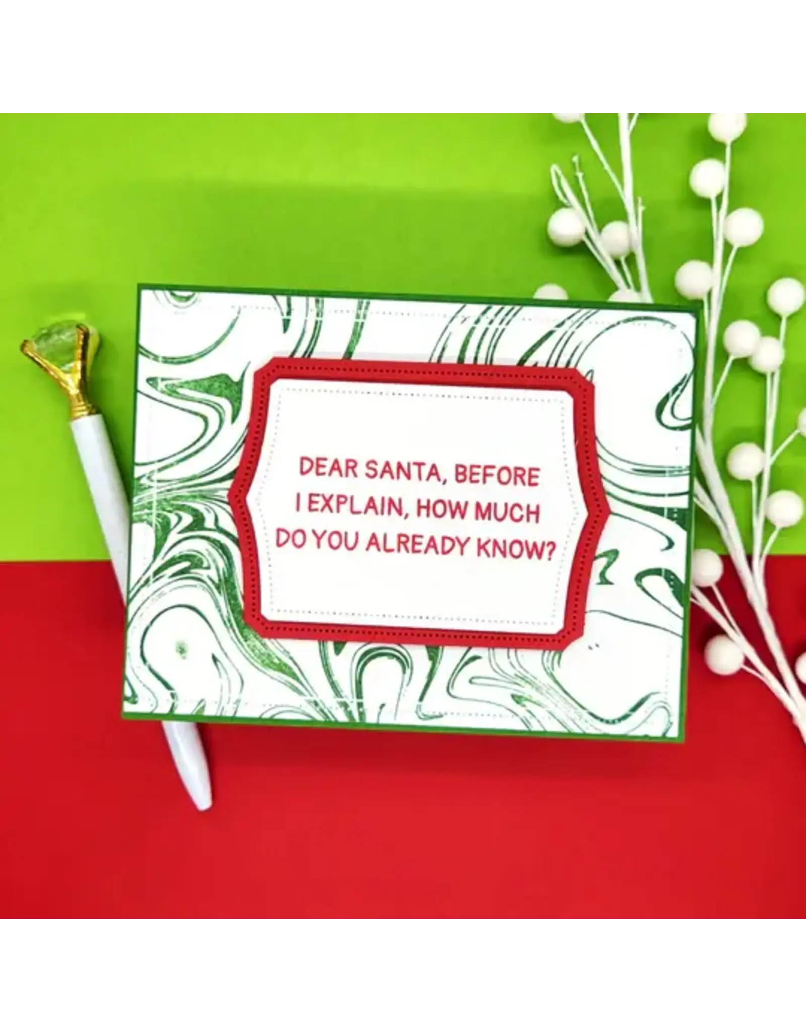 LDRS CREATIVE LDRS CREATIVE CHRISTMAS HUMOR SENTIMENTS CLEAR STAMP SET