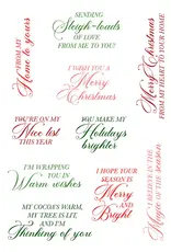 LDRS CREATIVE LDRS CREATIVE ME TO YOU HOLIDAY SENTIMENTS CLEAR STAMP SET