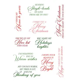 LDRS CREATIVE LDRS CREATIVE ME TO YOU HOLIDAY SENTIMENTS CLEAR STAMP SET