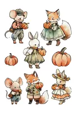 LDRS CREATIVE LDRS CREATIVE AUTUMN TAILS CLEAR STAMP SET