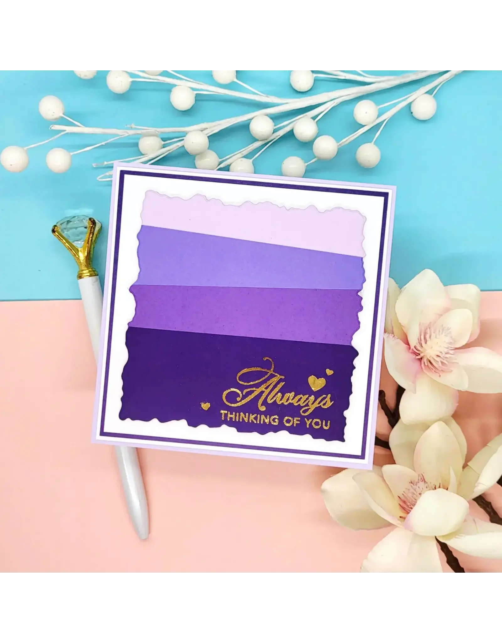 LDRS CREATIVE LDRS CREATIVE GOLD FOIL & SILVER FOIL SENTIMENTAL RUB-ON TRANSFER SHEET BUNDLE 2