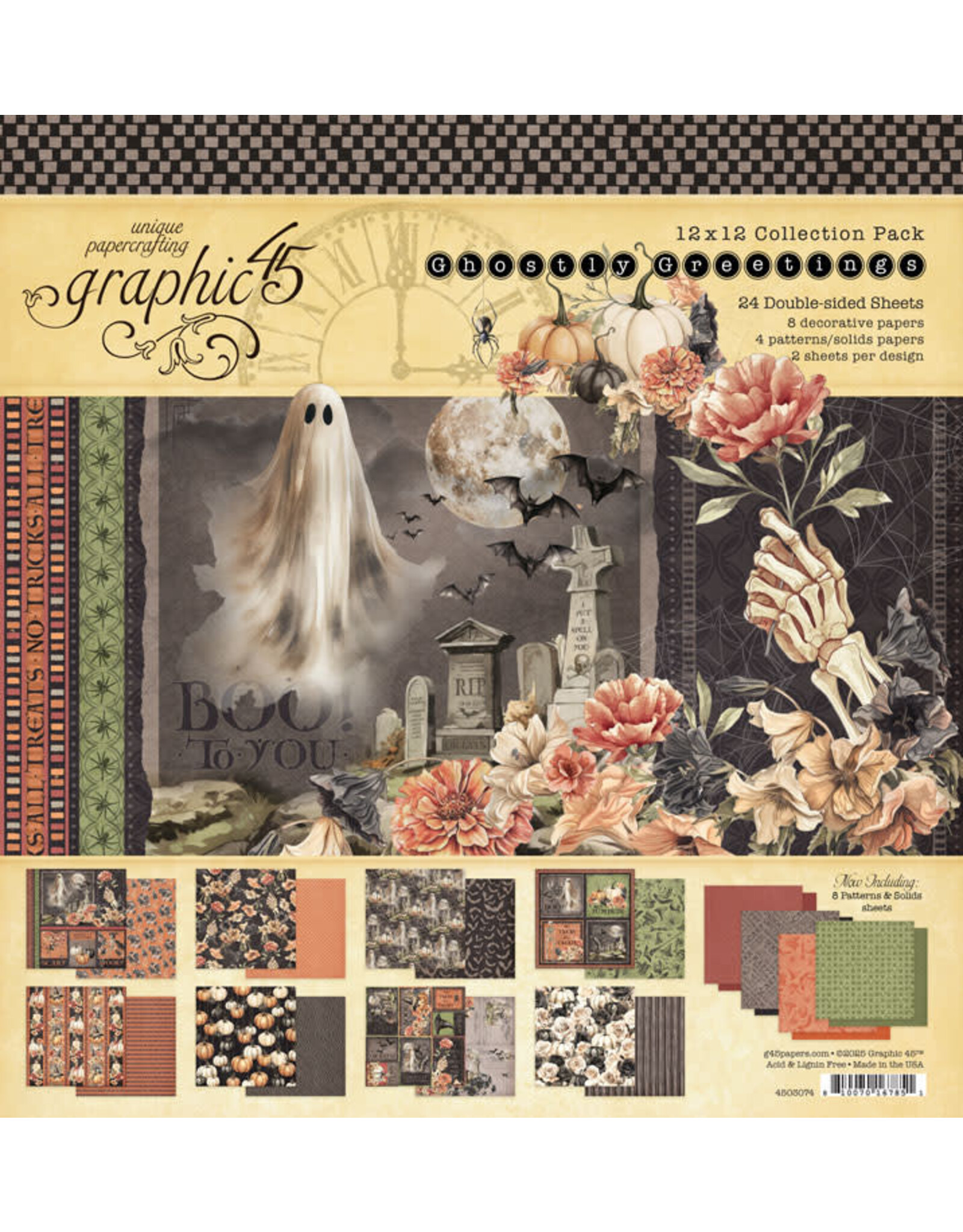GRAPHIC 45 GRAPHIC 45 GHOSTLY GREETINGS 12x12 COLLECTION PACK