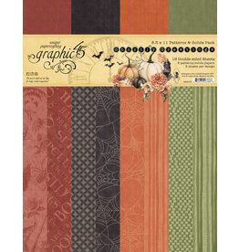 GRAPHIC 45 GRAPHIC 45 GHOSTLY GREETINGS PATTERNS & SOLIDS 8.5x11 COLLECTION PACK