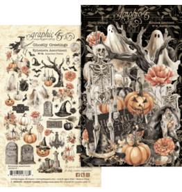 GRAPHIC 45 GRAPHIC 45 GHOSTLY GREETINGS EPHEMERA SET
