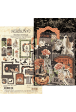 GRAPHIC 45 GRAPHIC 45 GHOSTLY GREETINGS CHIPBOARD TAGS & FRAMES 32/PK