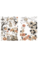 GRAPHIC 45 GRAPHIC 45 GHOSTLY GREETINGS RUB-ON TRANSFER SET