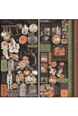 GRAPHIC 45 GRAPHIC 45 GHOSTLY GREETINGS CARDSTOCK STICKER SET