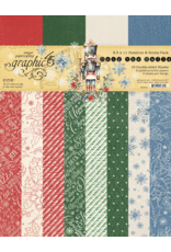 GRAPHIC 45 GRAPHIC 45 DECK THE HALLS PATTERNS & SOLIDS 8.5x11 COLLECTION PACK