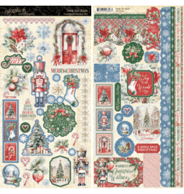 GRAPHIC 45 GRAPHIC 45 DECK THE HALLS CARDSTOCK STICKER SET