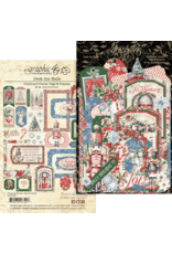 GRAPHIC 45 GRAPHIC 45 DECK THE HALLS CHIPBOARD TAGS & FRAMES 38/PK