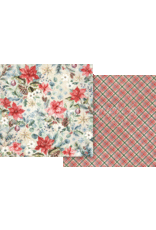 GRAPHIC 45 GRAPHIC 45 DECK THE HALLS MISTLETOE KISSES 12x12 CARDSTOCK