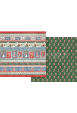 GRAPHIC 45 GRAPHIC 45 DECK THE HALLS JOLLY HOLIDAYS 12x12 CARDSTOCK