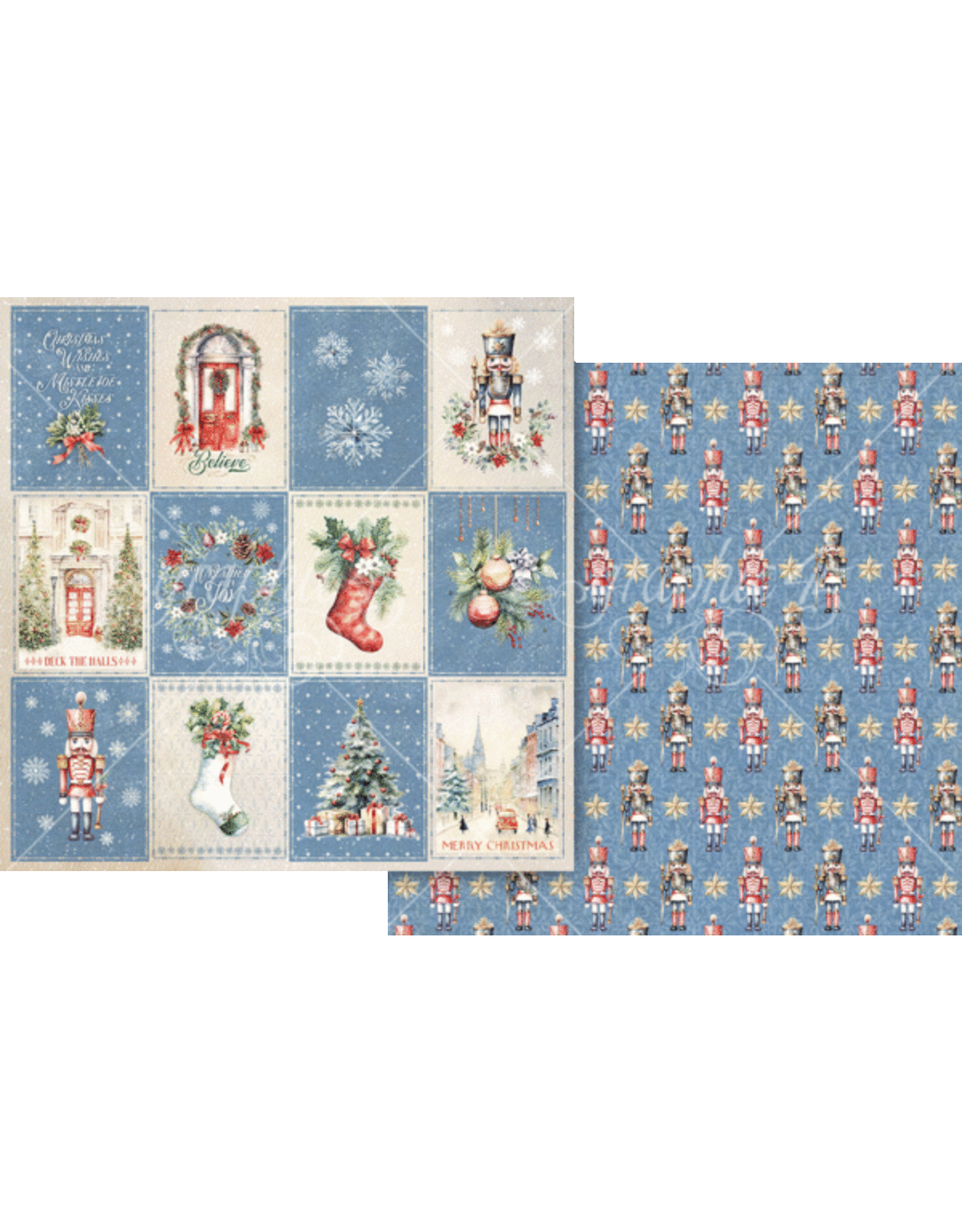 GRAPHIC 45 GRAPHIC 45 DECK THE HALLS NUTCRACKER PARADE 12x12 CARDSTOCK