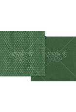 GRAPHIC 45 GRAPHIC 45 DECK THE HALLS HOLLY GREEN 12x12 CARDSTOCK