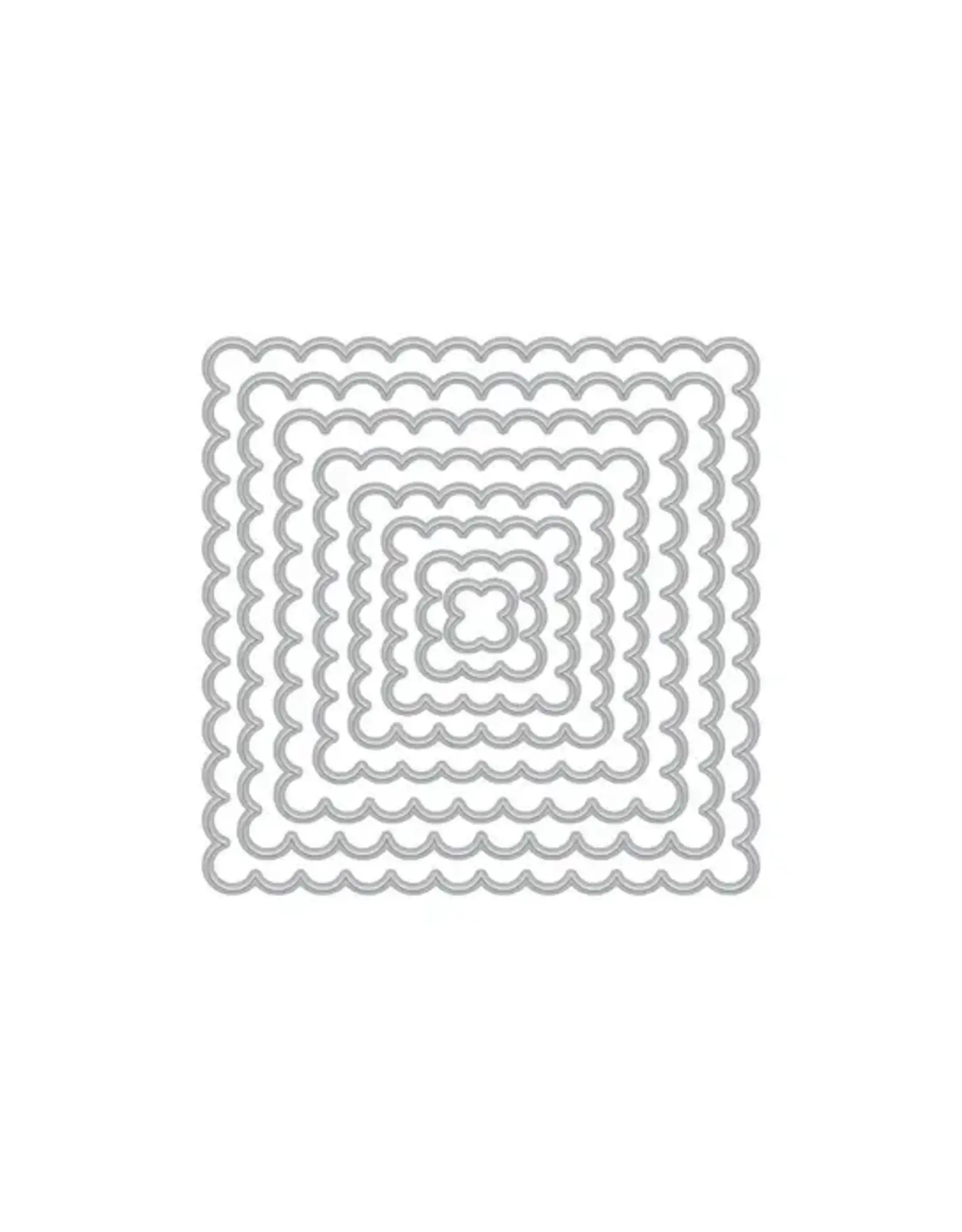 HERO ARTS HERO ARTS NESTING SQUARE SCALLOP INFINITY DIE SET