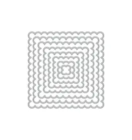 HERO ARTS HERO ARTS NESTING SQUARE SCALLOP INFINITY DIE SET