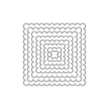 HERO ARTS HERO ARTS NESTING SQUARE SCALLOP INFINITY DIE SET