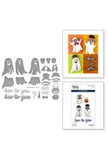 SPELLBINDERS SPELLBINDERS SIMON HURLEY SPOOKTACULAR COLLECTION BOO CREW ETCHED DIE SET