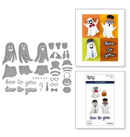 SPELLBINDERS SPELLBINDERS SIMON HURLEY SPOOKTACULAR COLLECTION BOO CREW ETCHED DIE SET