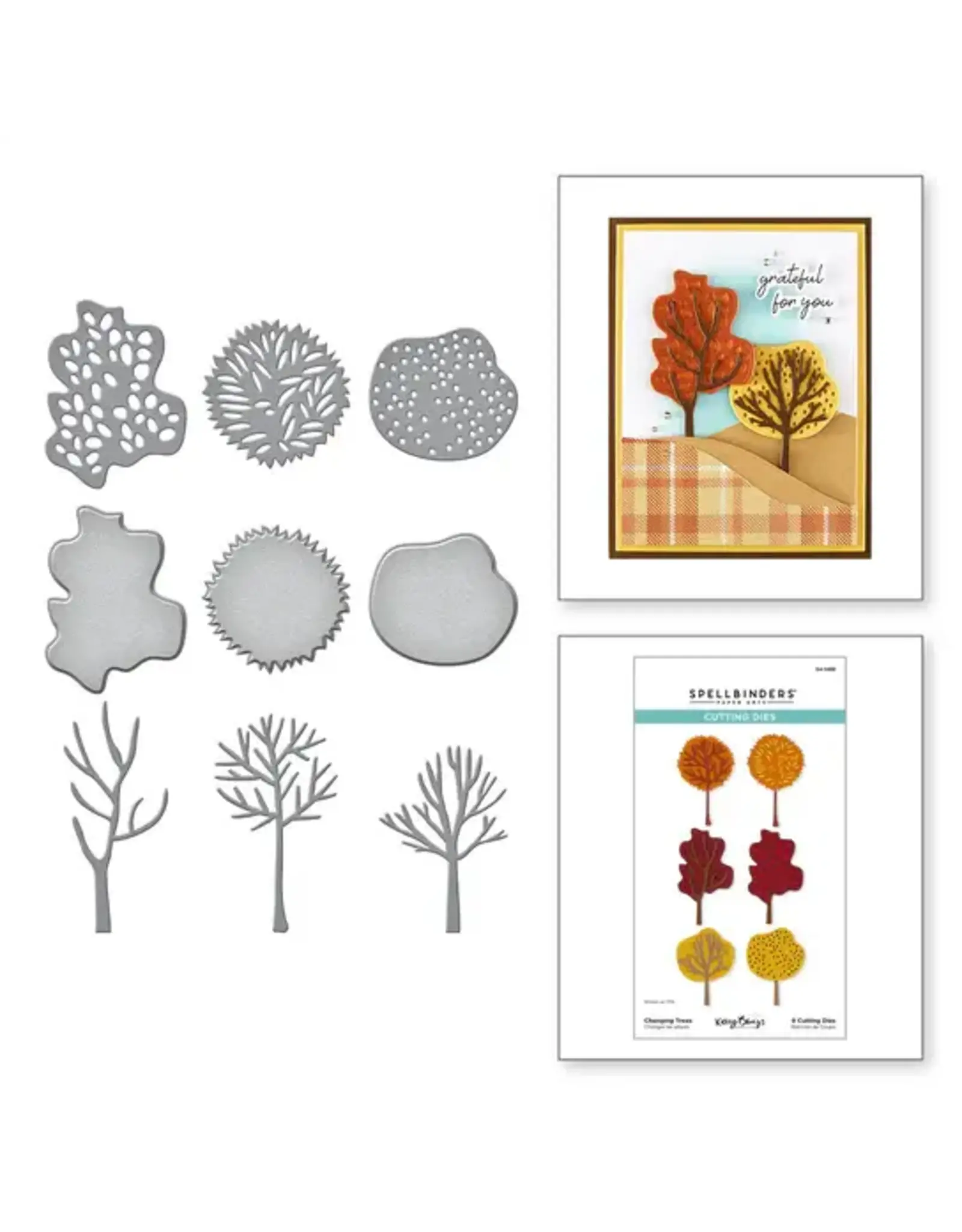 SPELLBINDERS SPELLBINDERS KELLY BANGS AUTUMN ARCHIVES COLLECTION CHANGING TREES ETCHED DIE SET