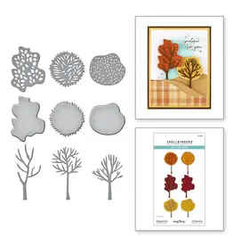 SPELLBINDERS SPELLBINDERS KELLY BANGS AUTUMN ARCHIVES COLLECTION CHANGING TREES ETCHED DIE SET