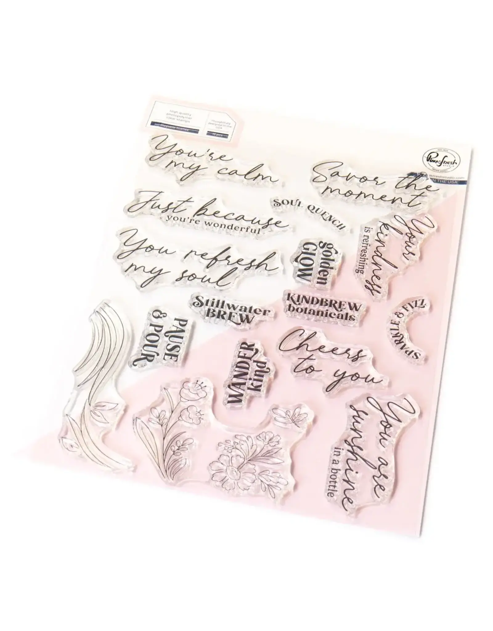 PINKFRESH PINKFRESH STUDIO SIPPABLE SCENES CLEAR STAMP SET