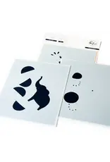 PINKFRESH PINKFRESH STUDIO SWEET SAFARI STENCIL SET 3/PK