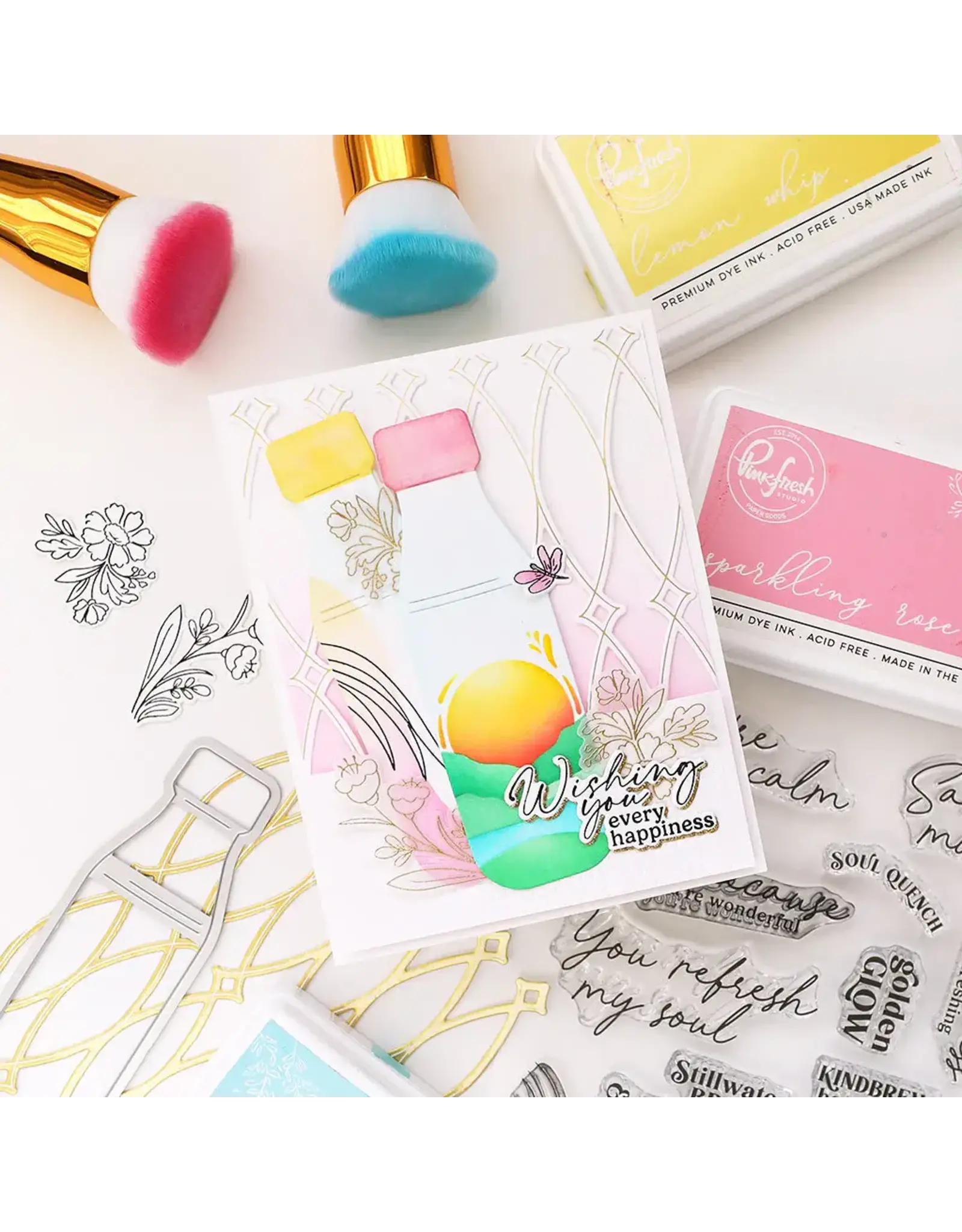 PINKFRESH PINKFRESH STUDIO SIPPABLE SCENES CLEAR STAMP SET