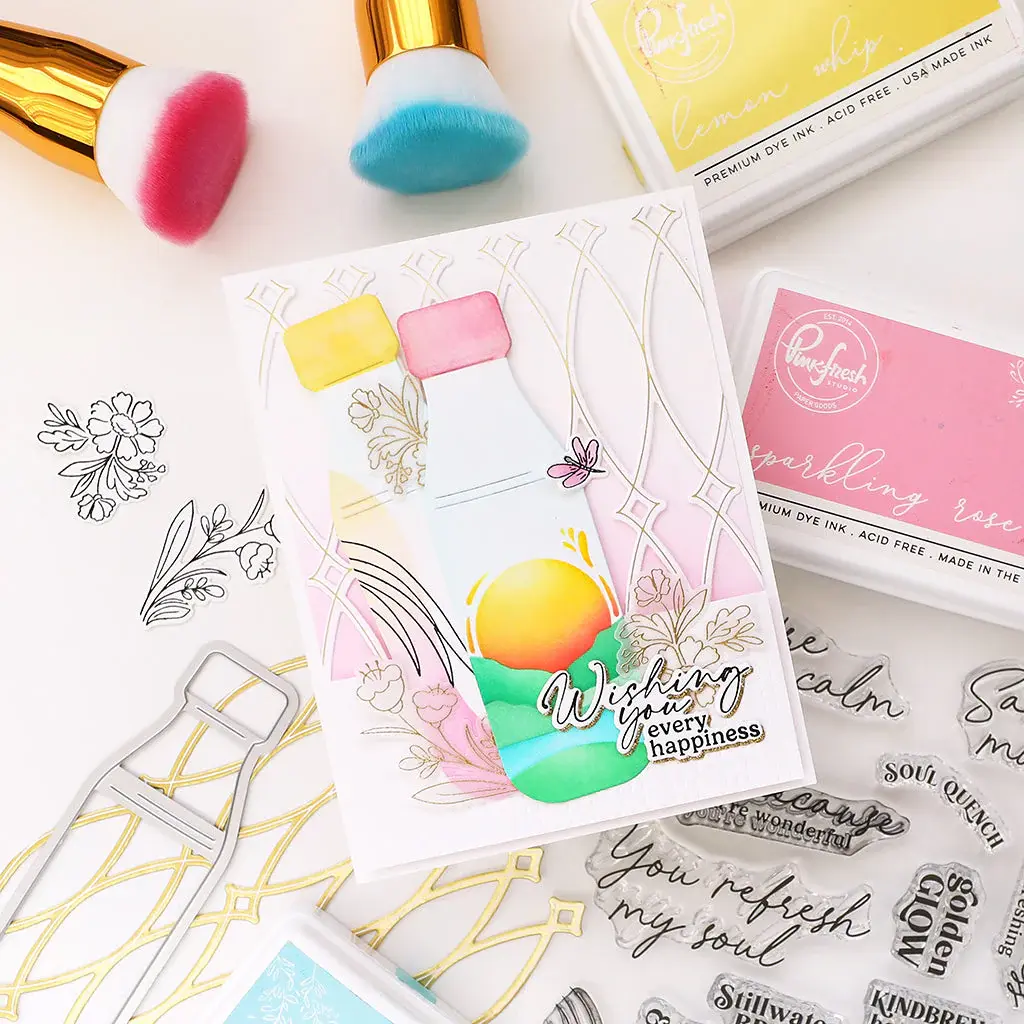 PINKFRESH PINKFRESH STUDIO SIPPABLE SCENES CLEAR STAMP SET