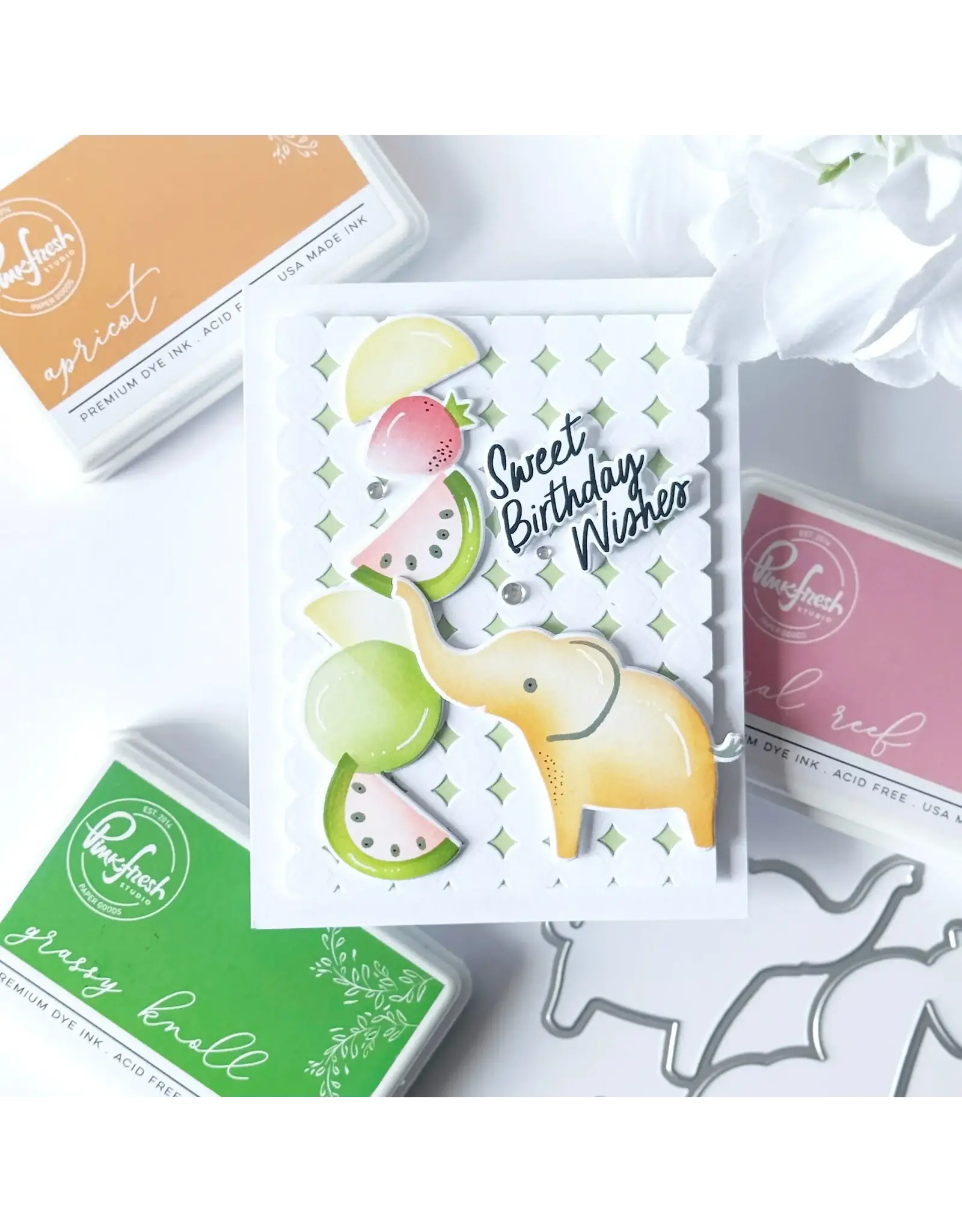 PINKFRESH PINKFRESH STUDIO SWEET SAFARI STENCIL SET 3/PK