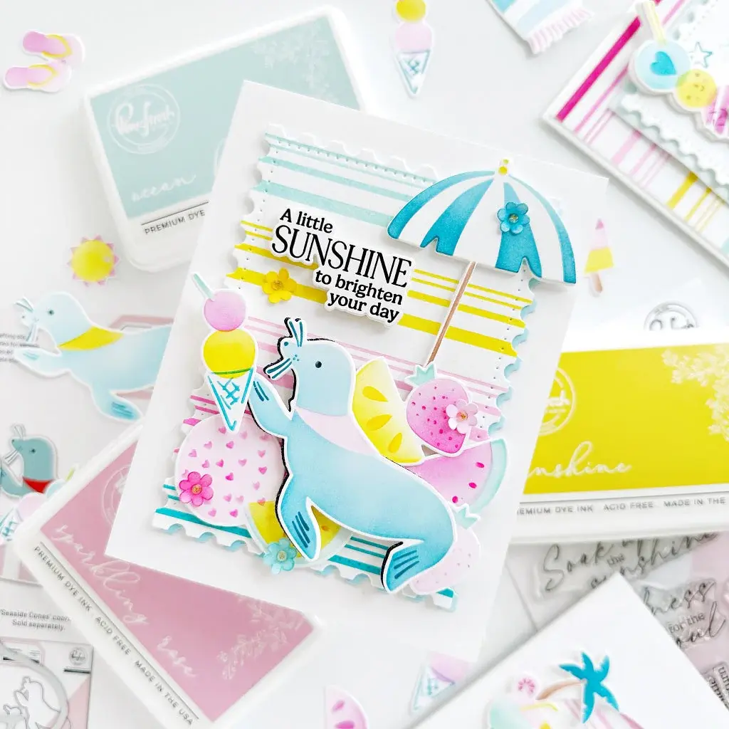 PINKFRESH PINKFRESH STUDIO SWEET SAFARI STENCIL SET 3/PK