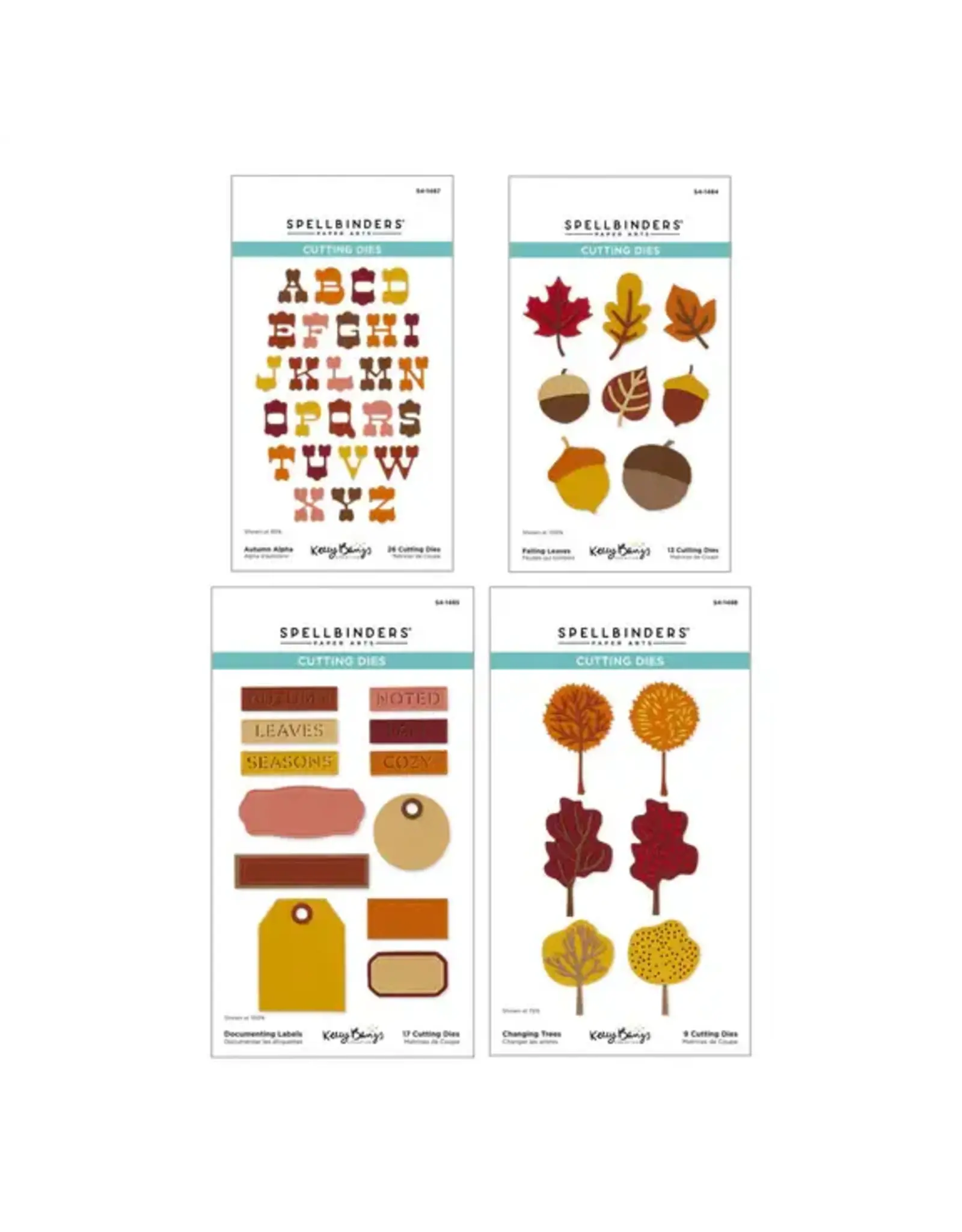 SPELLBINDERS SPELLBINDERS KELLY BANGS AUTUMN ARCHIVES COLLECTION AUTUMN ARCHIVES BUNDLE DIE SET
