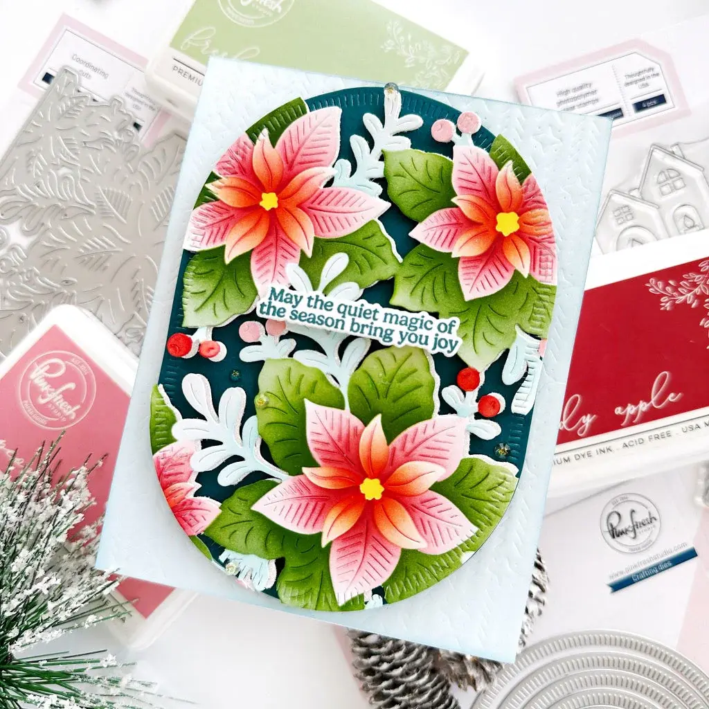 PINKFRESH PINKFRESH STUDIO WHISPERS OF POINSETTIA DIE