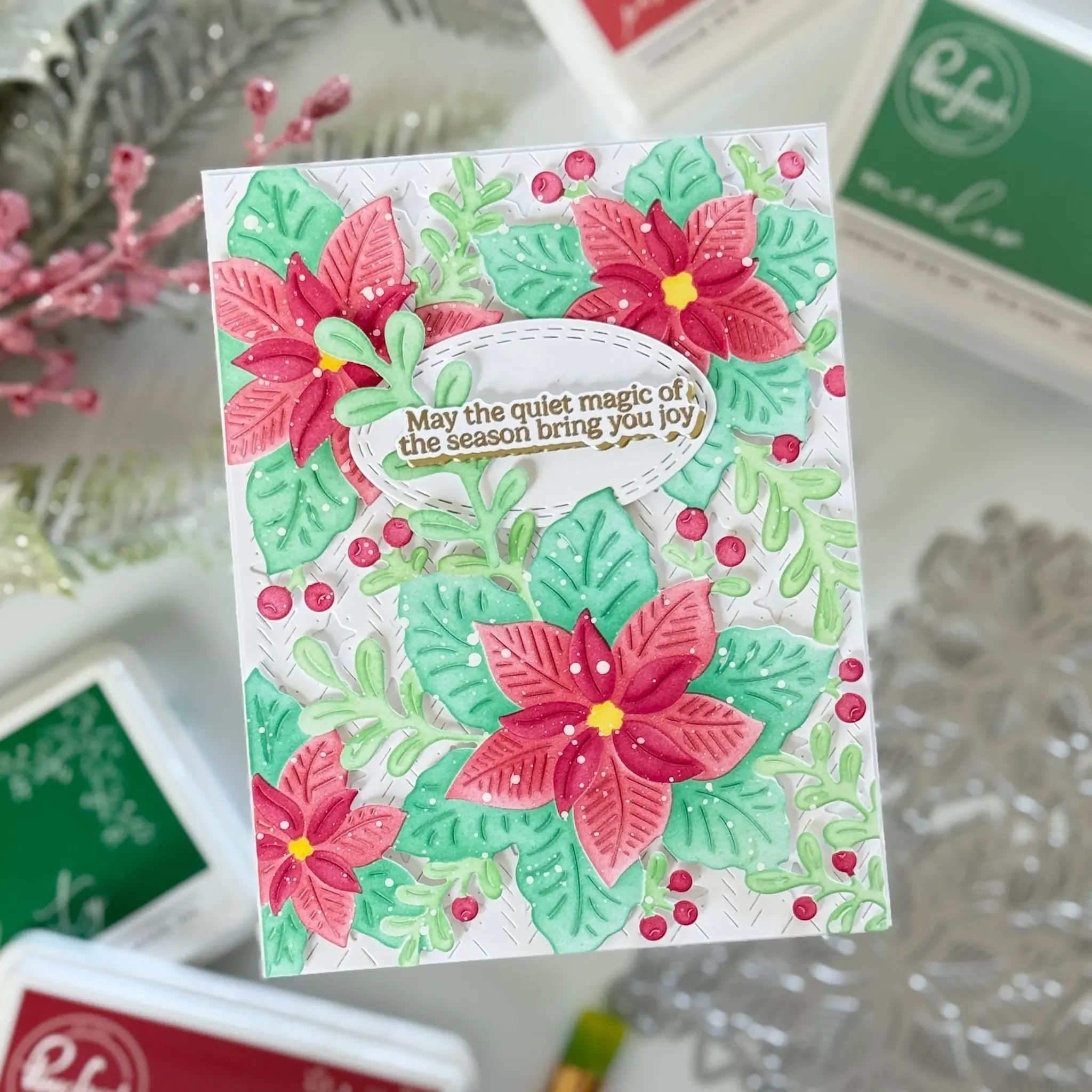 PINKFRESH PINKFRESH STUDIO WHISPERS OF POINSETTIA DIE