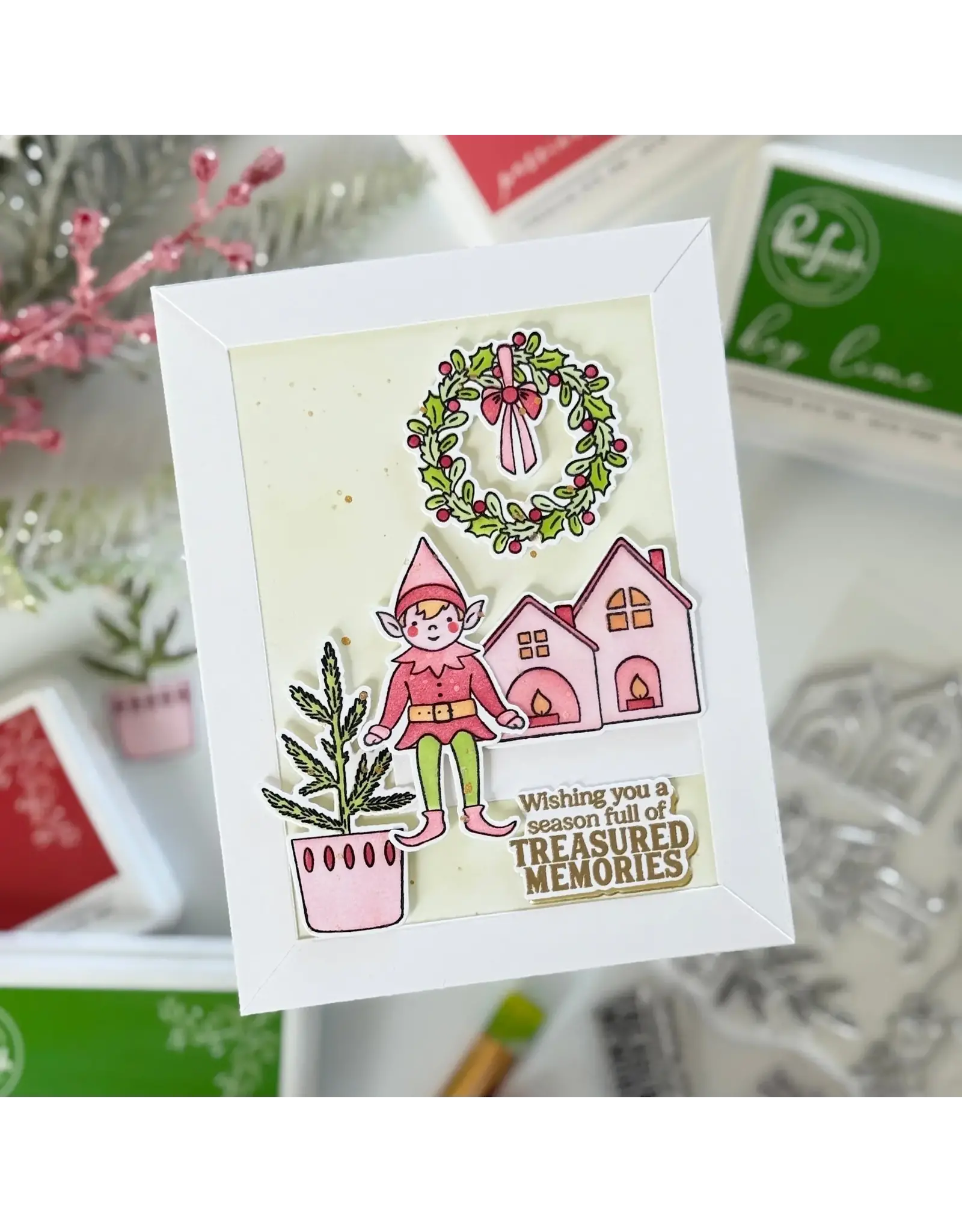 PINKFRESH PINKFRESH STUDIO THE SHELF EDIT: MAGIC OF THE SEASON STENCIL SET 6/PK