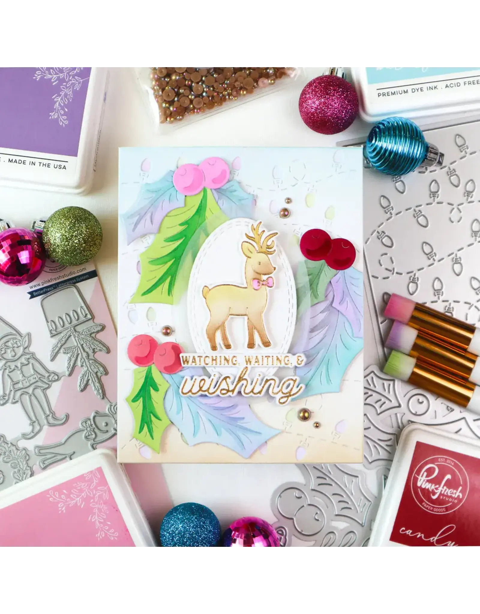 PINKFRESH PINKFRESH STUDIO THE SHELF EDIT: MAGIC OF THE SEASON DIE SET