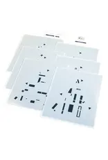 PINKFRESH PINKFRESH STUDIO TREE OF TALES STENCIL SET 6/PK
