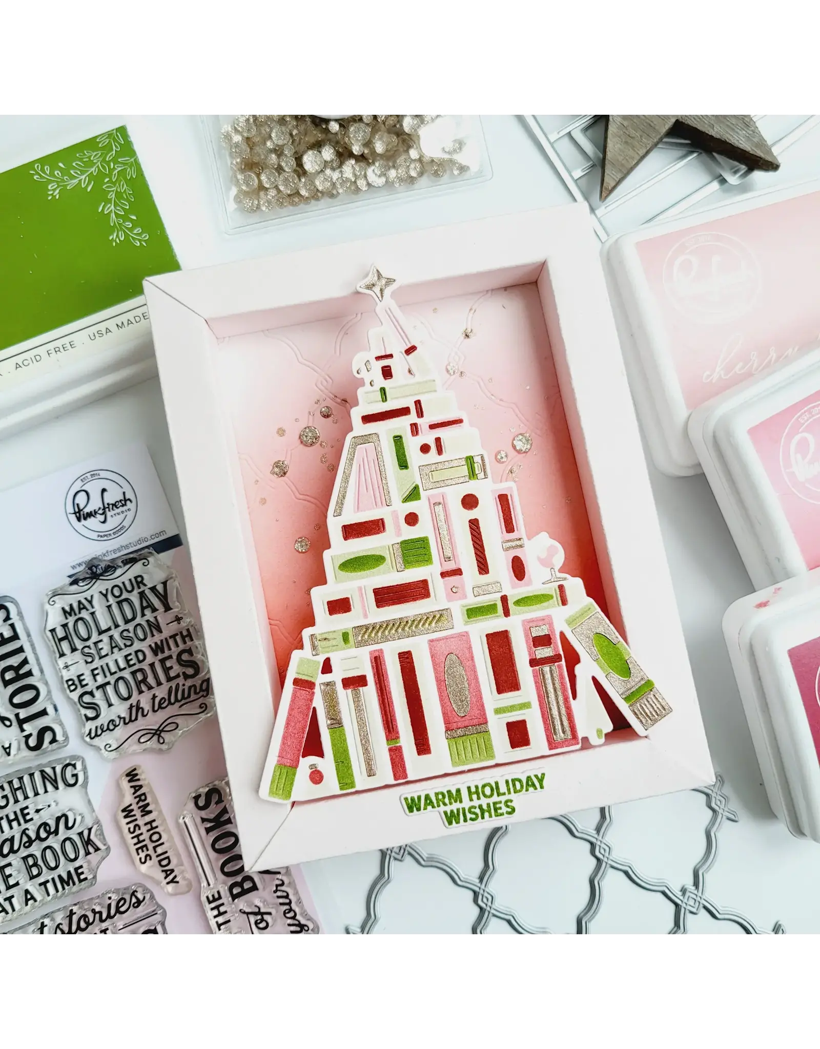 PINKFRESH PINKFRESH STUDIO TREE OF TALES STENCIL SET 6/PK