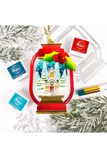 PINKFRESH PINKFRESH STUDIO LANTERN LANDSCAPES: SNOWY COTTAGE STENCIL SET 4/PK