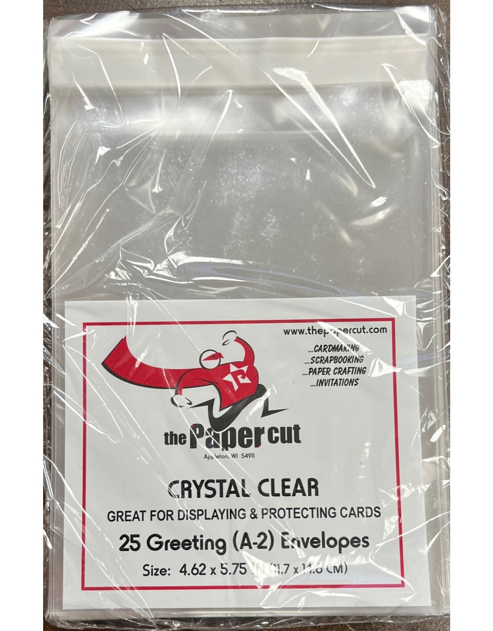 PAPER CUT THE PAPER CUT GREETING (A-2) CRYSTAL CLEAR 4.62x5.75 ENVELOPES 25 PACK