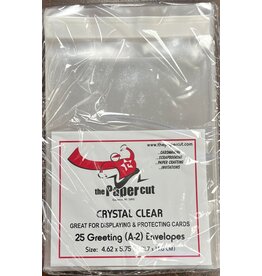 PAPER CUT THE PAPER CUT GREETING (A-2) CRYSTAL CLEAR 4.62x5.75 ENVELOPES 25 PACK
