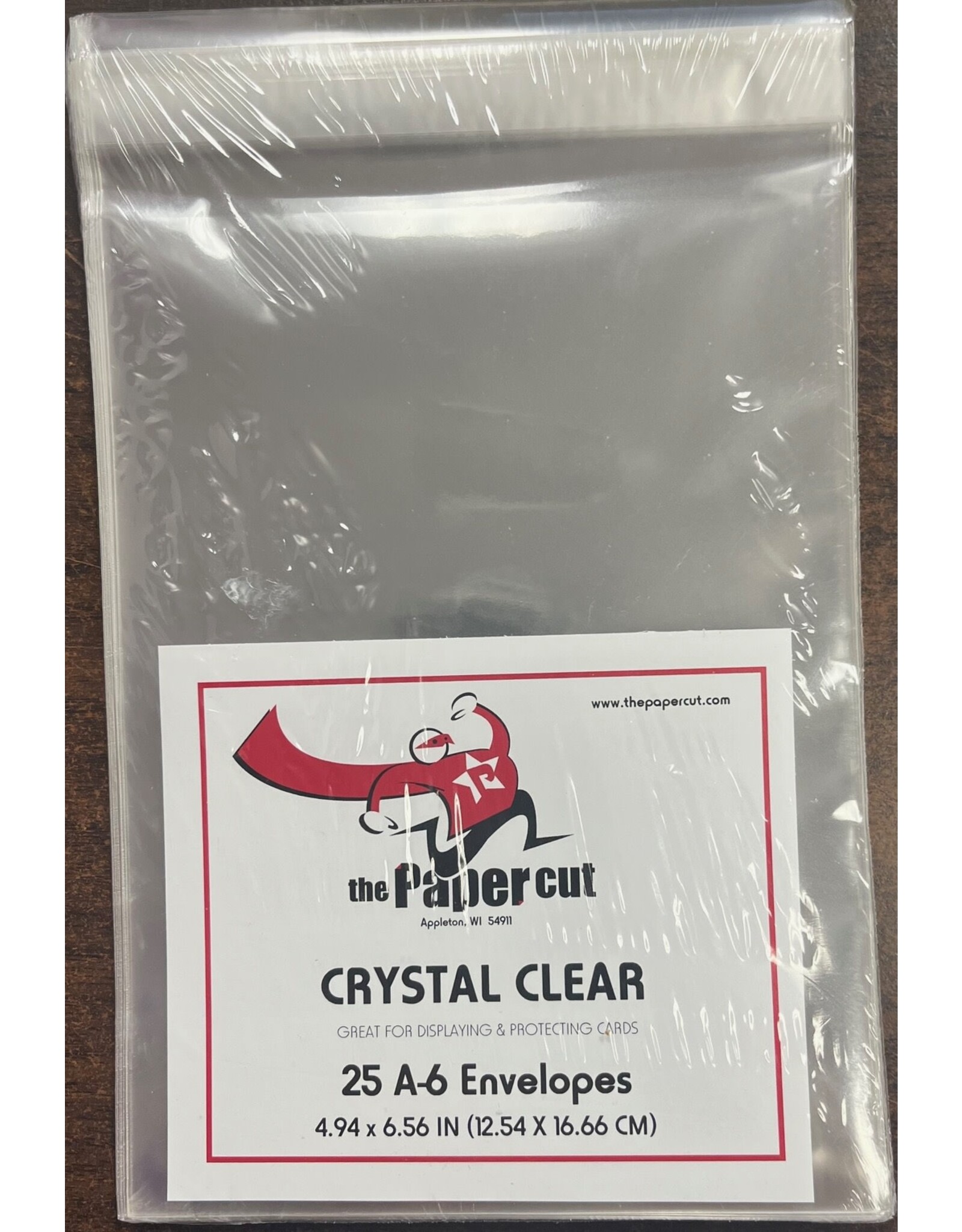 PAPER CUT THE PAPER CUT A-6 CRYSTAL CLEAR 4.94X6.56 ENVELOPES 25 PACK